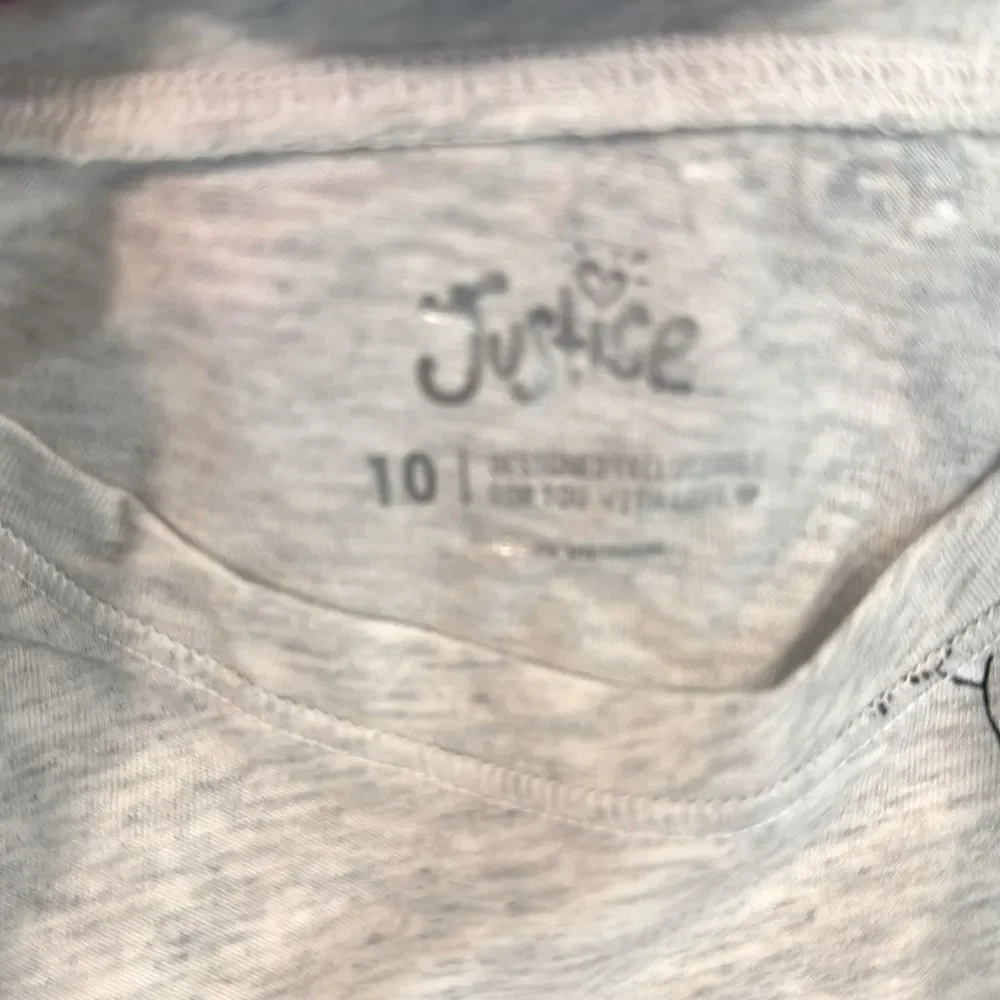 Justice Heather Koala Gray Long Sleeve Tee girls size 10 brand new with tags